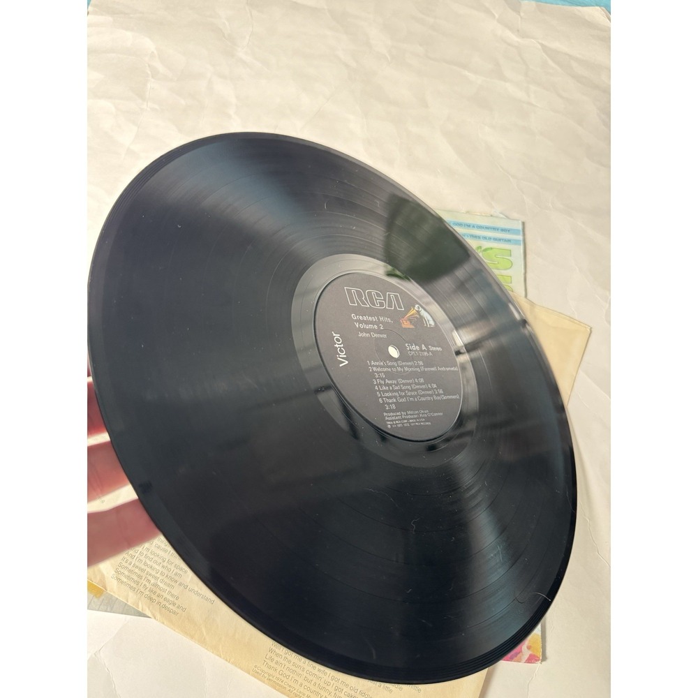 JOHN DENVER Greatest Hits Volume 2 RCA Victor CPL1-2195 LP Record 1977 - Picture 7 of 10